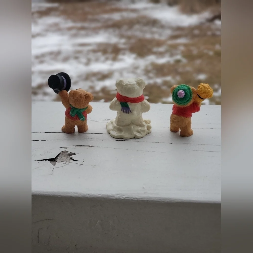 Vintage Snowbear Set Hallmark Figurines